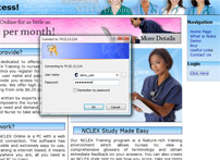 Loggijng on to NCLEX Online Training